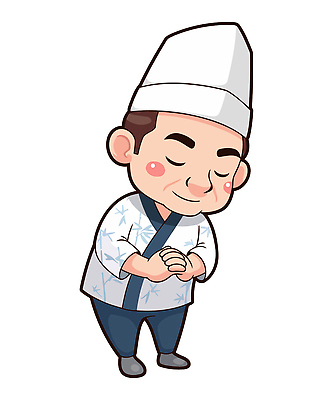 직업 캐릭터 전통 음식 생활용품 컨셉 표정 손짓 준비 파일형식 벡터 전통의상 요리준비 주방 미소 정중 손모으기 한식 요리사 귀여움 주방용품 레시피 일러스트 일러캐릭터 AI파일