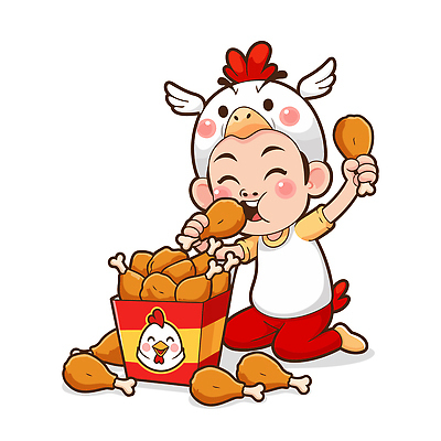 어린이 음식 일러스트 가족 디저트 웃음 친구 소풍 파티 축제 닭고기 즐거움 흰배경 닭다리 외식 간식시간 간편조리식품 일러캐릭터 AI파일 캐릭터 감정 백그라운드 관계 표정 육류 사람 이벤트 야외활동 흰색 파일형식 벡터