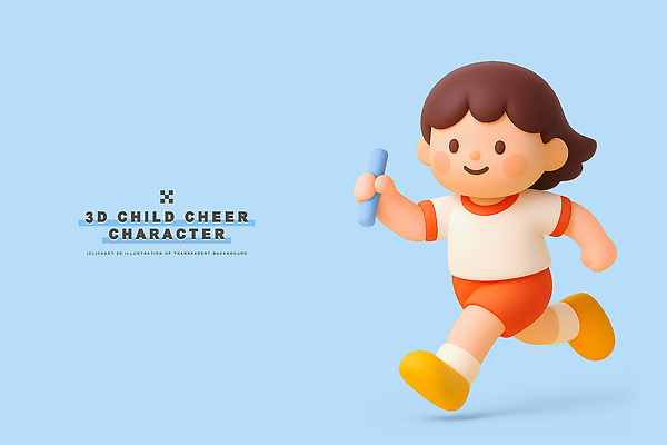 감정 모션 건강 사람 3D 디지털합성 파일형식 어린이 캐릭터 달리기 응원 백그라운드 에너지 표정 즐거움 막대기 디자인 운동 편집3D PSD 편집이미지