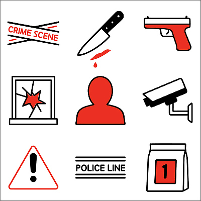 아이콘 선 창문 경고 안전 손상 총 범죄 칼 경찰 위험 그림 감시카메라 2D아이콘 AI파일 직업 무기 컨셉 카메라 파일형식 벡터