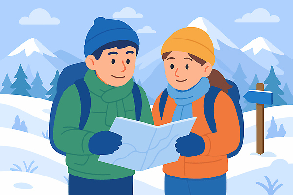 여행 장갑 지도 겨울 일러스트 자연 겨울스포츠 산 따뜻함 아웃도어 대화 풍경 두명 목도리 하이킹 탐험 즐거움 산맥 국내일러스트 AI파일 잡화 계절 감정 스포츠 레저 말하기 사람 생태계 파일형식 벡터