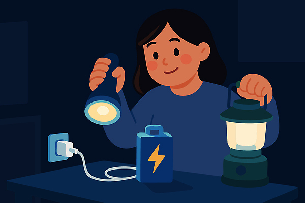 계절 남자 감정 어린이 조명 사람 신체부위 에너지 안전수칙 파일형식 벡터 손전등 랜턴 빛 전기에너지 건전지 소년 모션 손 연결 장면 안전 준비 탐험 장비 즐거움 취미 국내일러스트 일러스트 AI파일 생활안전 겨울