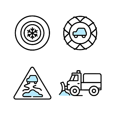 아이콘 계절 길 육상교통 교통시설 모션 파일형식 벡터 겨울 도로 안전 자동차 작업 장비 운전 표시 생각 기상 2D아이콘 AI파일