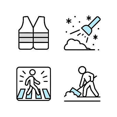 아이콘 계절 길 교통시설 외투 파일형식 벡터 겨울 작업 안전 조끼 삭제 장비 조명 작업자 도로 신호 보행자 표시 경고 안내 2D아이콘 AI파일