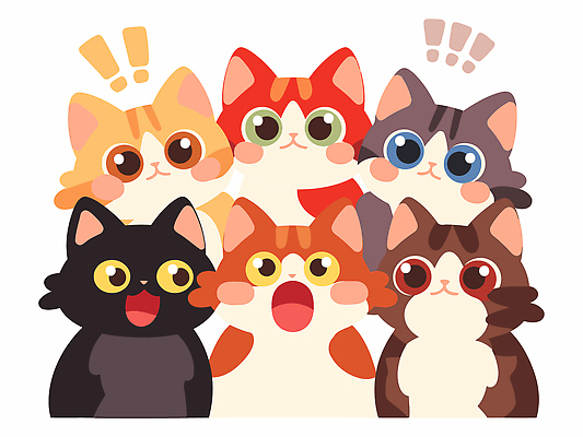 동물 감정 컨셉 포유류 관계 말하기 반려동물 파일형식 벡터 고양이 귀여움 모임 표정 컬러 유머 행복 캐릭터 놀이 털 아기자기 친구 대화 국내일러스트 일러스트 AI파일