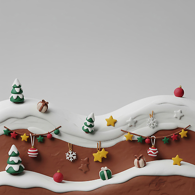 자연요소 식물 계절 기념일 컨셉 3D 파일형식 크리스마스 산 나무 장식 별 장난감 선물 눈덮임 조명 겨울 축제 전통 오브젝트 편집이미지 편집3D JPG