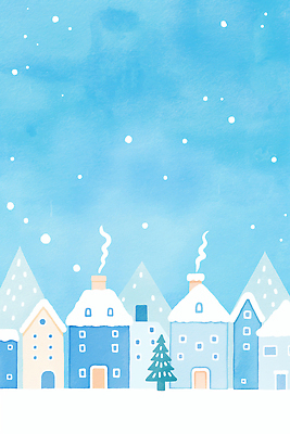 나무 계절 컬러 컨셉 눈_날씨 건물 생태계 파일형식 겨울 마을 주택 풍경 하늘 소나무 지붕 눈송이 따뜻함 개성 흰색 자연 아기자기 건축 거리 일러스트 국내일러스트 JPG