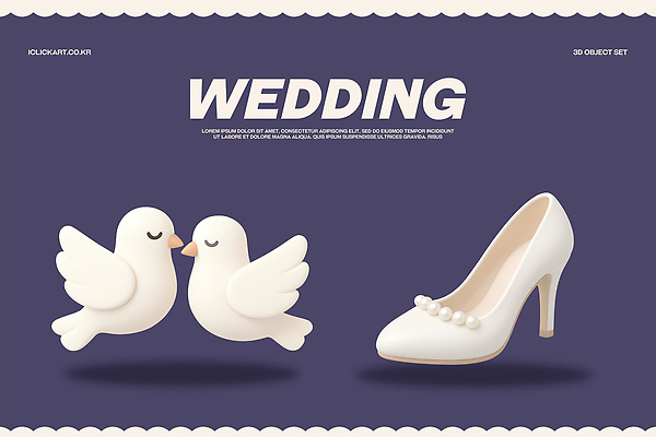 구두 컬러 결혼 컨셉 조류 이벤트 3D 여성화 파일형식 결혼식 하이힐 비둘기 장식 디자인 오브젝트 신랑 흰색 테마 축하 편집3D PSD 편집이미지