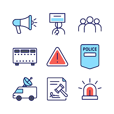아이콘 통신 자동차 경고 안전 소리 정보 경찰 보호 위협 문서 신호 시스템 서명 2D아이콘 AI파일 직업 육상교통 컨셉 파일형식 벡터