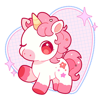 동물 캐릭터 디자인 어린이 분홍색 백그라운드 일러스트 동화 미소 컬러풀 귀여움 다양 심플 조화 대중문화 유니콘 환상 일러캐릭터 AI파일 문화 컬러 다수 컨셉 표정 사람 파일형식 벡터