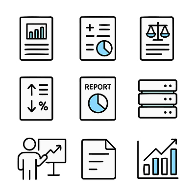 아이콘 비즈니스 통계 그래프 사람 스크린 자료 정보 발표 프레젠테이션 분석 보고서 준비 기획 회계 서류판 2D아이콘 AI파일 컨셉 경제 사무용품 파일형식 벡터