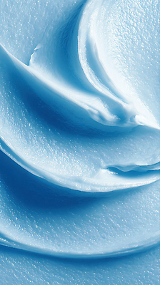 컬러 라이프 신체부위 뷰티 젖음 감각 CG 파일형식 크림 부드러움 파란색 질감 피부 보습 화장품 외관 상반신 촉촉함 일상 상품 스킨케어 편집실사 JPG 편집이미지