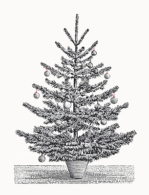 식물 계절 기념일 컨셉 크리스마스 관계 이벤트 내부 파일형식 크리스마스트리 장식 겨울 나무 실내 분위기 전통 축제 가족 선물 장난감 연말 축하 음력 네온 파티 일러스트 국내일러스트 JPG