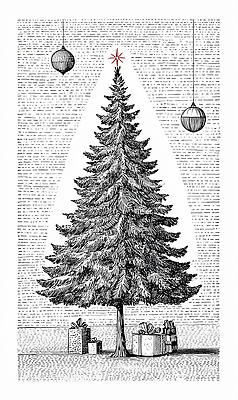 자연요소 식물 계절 기념일 감정 크리스마스 포장 관계 선물 이벤트 파일형식 크리스마스트리 장식 방 나무 별 겨울 축제 가족 기쁨 전통 행복 디자인 즐거움 선물포장 일러스트 국내일러스트 JPG