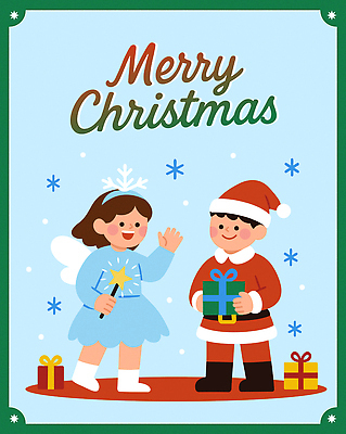 캐릭터 기념일 행복 어린이 크리스마스 겨울 일러스트 상상 요정 선물 장식 세계 산타클로스 파티 축제 기쁨 거래 현수막 축하 스노우 국내일러스트 AI파일 계절 감정 컨셉 사람 이벤트 파일형식 벡터