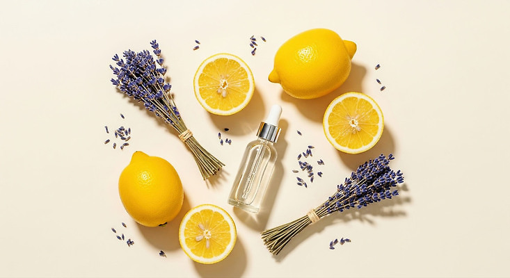 식물 계절 꽃 과일 화장품 허브 CG 생태계 냄새 파일형식 레몬 라벤더 향수 자연 신선 전시 여름 향기 색감 장식 건강 천연 편집이미지 편집실사 JPG