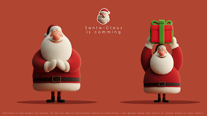 PSD 편집이미지 캐릭터 전통 명절 행복 크리스마스 가족 선물 산타클로스 축제 기쁨 즐거움 화합 연말 편집3D 기념일 감정 관계 3D 파일형식