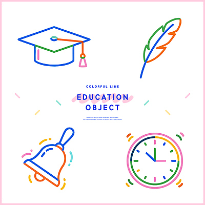 도형 디자인 교육 어린이 시계 라인일러스트 일러스트 학교 그래픽 학습 컬러풀 자료 종 표현 배열 깃털 심플 스타일 국내일러스트 AI파일 컬러 사람 파일형식 벡터