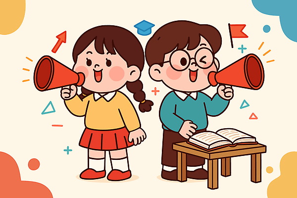 교육 감정 가구 컨셉 관계 말하기 사람 파일형식 벡터 어린이 학습 소통 책 책상 대화 즐거움 활발 모션 친구 동심 백그라운드 그림 표현 창의성 놀이 소리 컬러 AI파일 일러스트 국내일러스트