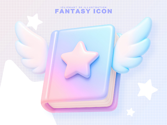 PSD 편집이미지 디자인 별 날개 동화 미술 그래픽 장식 3D 파스텔 상상력 창의성 환상 아기자기 편집3D 자연요소 컨셉 문화예술 학용품 디지털합성 파일형식