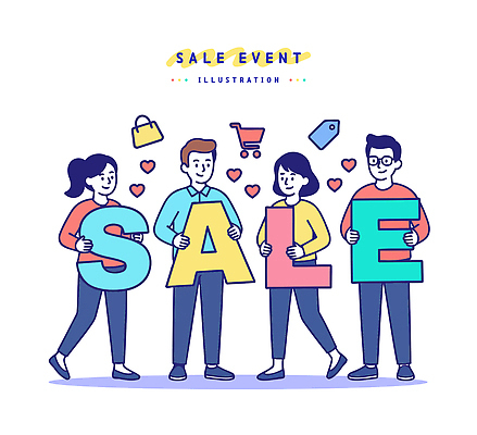 커플 상징 백그라운드 일러스트 커뮤니케이션 이벤트 여러명 쇼핑 세일 희망 소비 목표 알림 즐거움 그림 기회 긍정 마케팅 국내일러스트 AI파일 감정 다수 컨셉 관계 사람 파일형식 벡터