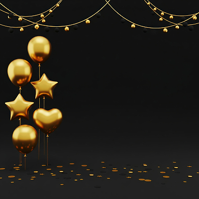 JPG 편집이미지 기념일 별 백그라운드 결혼식 이벤트 장식 파티 금색 하트 축하 분위기 고급 준비 풍선 이미지편집 AI컴퓨터그래픽 AI콘텐츠 자연요소 모양 컬러 결혼 컨셉 파일형식
