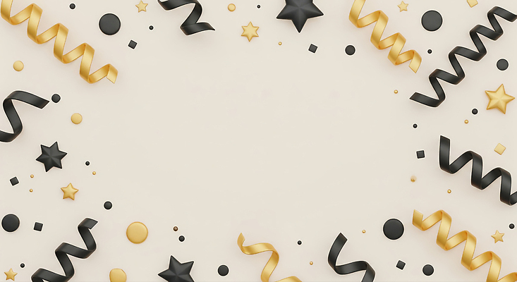 JPG 편집이미지 디자인 감정 별 리본 컬러 백그라운드 모션 장식 파티 검은색 축제 금색 선택 흩어짐 이미지편집 AI컴퓨터그래픽 AI콘텐츠 자연요소 컨셉 이벤트 파일형식