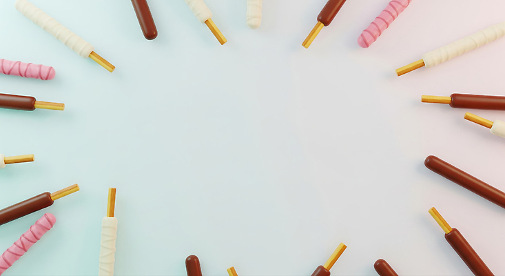 JPG 편집이미지 컬러 백그라운드 디저트 과자 초콜릿 다양 원형 막대기 달콤 맛 배열 즐거움 빼빼로 빼빼로데이 편집3D AI컴퓨터그래픽 AI콘텐츠 도형 감정 음식 다수 컨셉 데이이벤트 3D 막대과자 파일형식