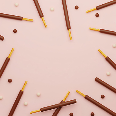 JPG 편집이미지 분홍색 백그라운드 디저트 과자 초콜릿 식사 원형 달콤 맛 배열 즐거움 빼빼로 빼빼로데이 간편조리식품 바삭바삭 편집3D AI컴퓨터그래픽 AI콘텐츠 도형 감정 음식 컬러 컨셉 데이이벤트 3D 막대과자 파일형식