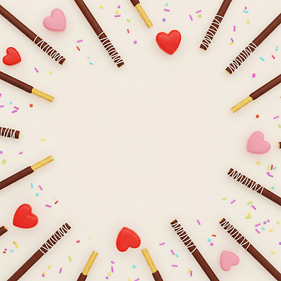 JPG 편집이미지 기념일 디저트 사탕 장식 파티 초콜릿 하트 생일 달콤 즐거움 빼빼로 빼빼로데이 편리함 스프링클 편집3D AI컴퓨터그래픽 AI콘텐츠 모양 감정 음식 컨셉 데이이벤트 이벤트 3D 맛 막대과자 파일형식