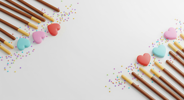 JPG 편집이미지 커플 기념일 컬러 디저트 사랑 이벤트 파티 과자 하트 달콤 빼빼로 조화 빼빼로데이 스프링클 플레이팅 편집3D AI컴퓨터그래픽 AI콘텐츠 모양 감정 음식 관계 데이이벤트 장식 3D 맛 상차림 막대과자 파일형식