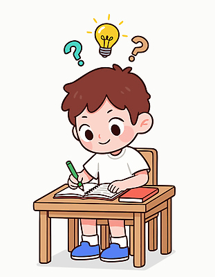 교육 남자 감정 어린이 가구 컨셉 문구용품 학용품 라이프 파일형식 벡터 소년 학습 질문 아이디어 책상 공책 기록 호기심 창의력 집중 상상력 그림 일상 사무용가구 방 색연필 즐거움 일러스트 국내일러스트 AI파일