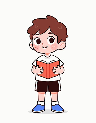 옷 교육 남자 감정 어린이 컨셉 사람 파일형식 벡터 소년 책 독서 운동복 학습 즐거움 귀여움 캐릭터 표정 모션 행복 밝음 취미 상상력 이야기 일러스트 국내일러스트 AI파일