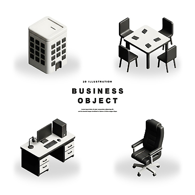 PSD 편집이미지 디자인 의자 비즈니스 직장 건물 사무실 3D 공간 책상 사무용가구 창의성 편집3D 건축물 가구 회사 디지털합성 파일형식