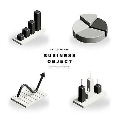 PSD 편집이미지 디자인 비즈니스 통계 그래프 3D 검은색 자료 성장 흰색 시장 분석 수익 서류판 편집3D 컬러 컨셉 경제 사무용품 디지털합성 파일형식