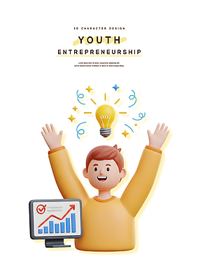 PSD 편집이미지 디자인 비즈니스 청소년 성공 그래프 아이디어 3D캐릭터 청년 성장 발표 목표 창업 열정 혁명 창의성 편집3D 캐릭터 감정 컨셉 사람 성인 3D 자영업 파일형식