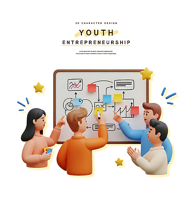 PSD 편집이미지 청소년 그래프 협력 아이디어 청년 발표 포스트잇 클립 창업 정리 소통 세미나 창의성 편집3D 컨셉 사람 성인 3D 메모지 자영업 파일형식