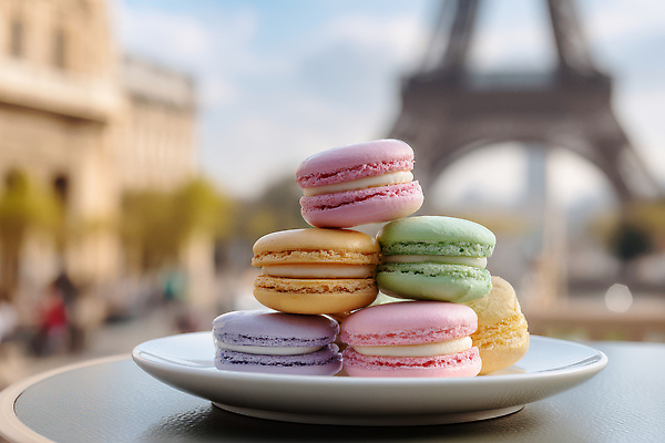 감정 유럽 음식 컨셉 디저트 CG 파리 랜드마크 파일형식 마카롱 에펠탑 프랑스 오후 거리 컬러 체험 여행 즐거움 우아함 분위기 편집이미지 편집실사 JPG