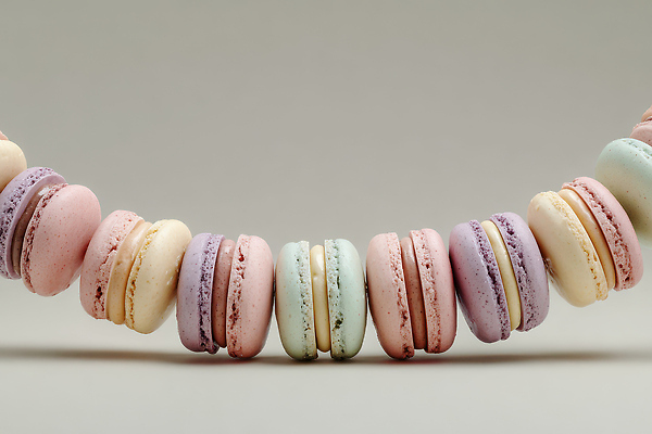 음식 학용품 디저트 감각 맛 CG 파일형식 마카롱 컬러 배열 부드러움 달콤 크림 과자 파스텔 버터 먹거리 편집이미지 편집실사 JPG