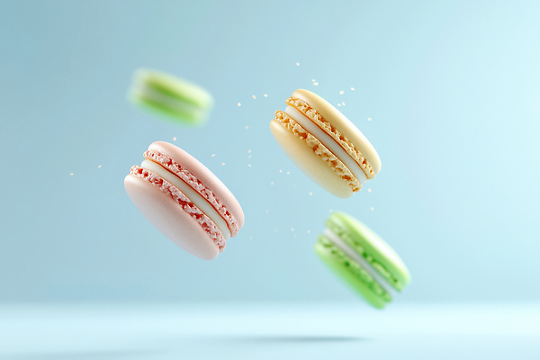 유럽 음식 컨셉 학용품 디저트 제과제빵 맛 CG 파일형식 마카롱 과자 공중 컬러 파스텔 풍경 달콤 쿠키 제과 요리 프랑스 인기 편집이미지 편집실사 JPG