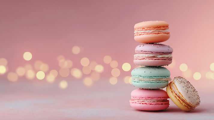 음식 컬러 컨셉 학용품 디저트 맛 CG 파일형식 마카롱 분홍색 아기자기 달콤 빛 백그라운드 질감 파스텔 층 편집이미지 편집실사 JPG