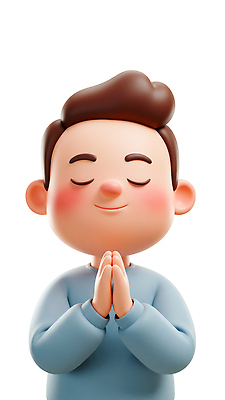 JPG 편집이미지 행복 감정 휴식 3D캐릭터 표정 소년 평화 기도 마음 집중 순수 손모으기 편집3D 캐릭터 남자 어린이 컨셉 손짓 3D 파일형식