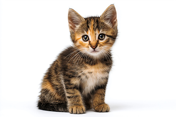 감정 컬러 컨셉 포유류 모션 반려동물 크기 CG 파일형식 고양이 귀여움 앉기 흰색 백그라운드 털 호기심 작음 갈색 검은색 동물 편집실사 편집이미지 JPG