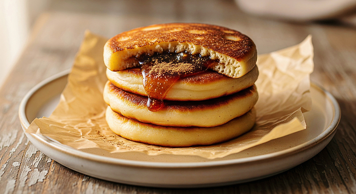 JPG 편집이미지 음식 식탁 디저트 요리 아침식사 힐링 브런치 겨울간식 시럽 호떡 맛있는 편집실사 AI포토 AI콘텐츠 탁자 식사 CG 파일형식