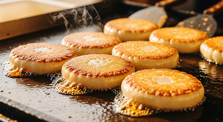 JPG 편집이미지 음식 디저트 요리 맛 저녁 크기 구이 반죽 철판 겨울간식 레시피 호떡 편집실사 AI포토 AI콘텐츠 컨셉 야간 CG 파일형식