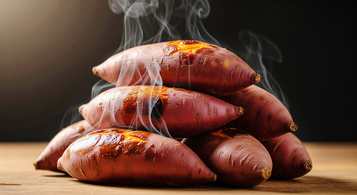 JPG 편집이미지 한식 음식 채소 재료 자연 디저트 따뜻함 건강 요리 저녁 수증기 고구마 향기 겨울간식 군고구마 위로 편집실사 AI포토 AI콘텐츠 뿌리채소 야간 구이 CG 생태계 냄새 파일형식