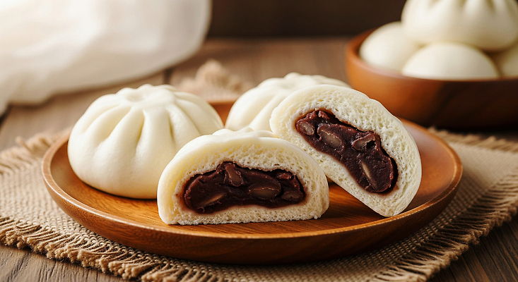 JPG 편집이미지 한식 음식 재료 디저트 조명 따뜻함 식사 전통음식 맛 겨울간식 제빵 부드러움 팥 나무그릇 호빵 편집실사 AI포토 AI콘텐츠 전통 그릇 빵 컨셉 목재 제과제빵 감각 CG 파일형식