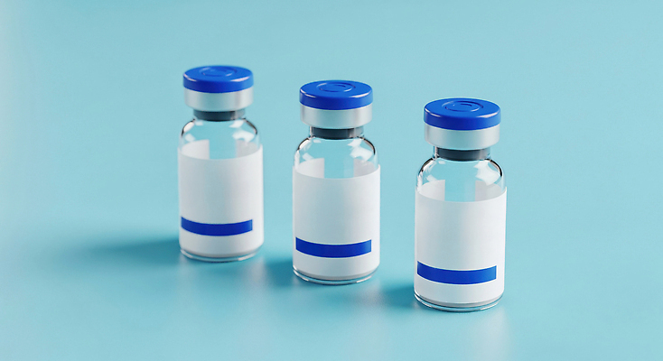 컬러 의학 재질 프레임 CG 파일형식 백신 유리 청록색 백그라운드 라벨 파란색 보건 예방 건강 치료 실험 생명 공급 편집실사 편집이미지 JPG 의료성형뷰티