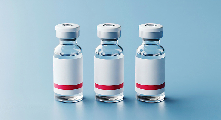 컬러 의학 재질 프레임 실험 CG 접종 파일형식 백신 유리 투명 라벨 예방접종 약 건강 치료 실험실 파란색 편집실사 편집이미지 JPG 의료성형뷰티