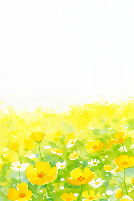 식물 계절 꽃 컬러 태양 생태계 파일형식 평원 노란색 하늘 햇빛 자연 풍경 봄 뷰티풀 꽃말 생명 감정 정원 청명 생동감 꽃밭 조화 국내일러스트 일러스트 JPG 코스모스